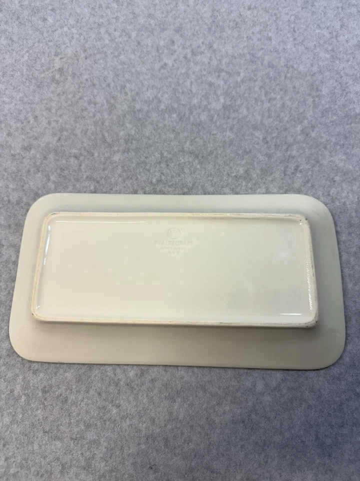 Pfaltzgraff Replacement Basketweave Stoneware Serving Tray Made in USA Retired - Image 3 of 4