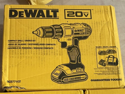 #ad #ad DeWalt DCD771C2 20V MAX Comapct Drill Driver Kit $79.00