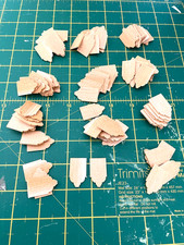 Dolls House Roof Shingles 100 Classical Wood Unfinished Miniature 1:12th Scale