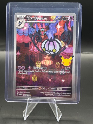 Pokemon Chandelure 137/128 30th Celebration Illustration Rare Holo NM