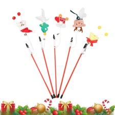  5 Pezzi Bastoncini per Gatti Giocattolo Interattivo per Gatti Teaser Bacchetta Magica