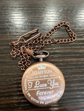 To My Son Never Forget That I Love You Pocket Watch