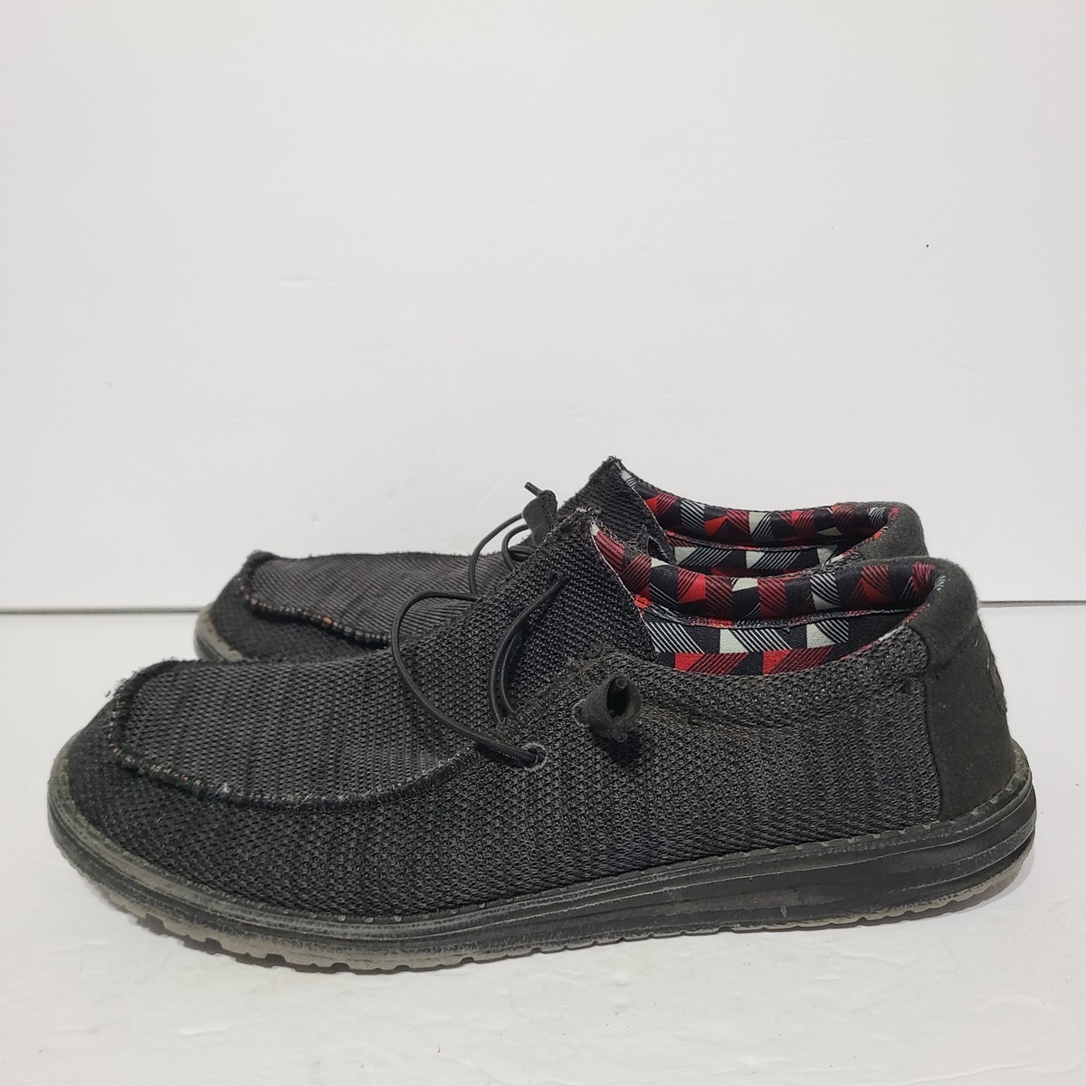 B33 Hey Dude Wally Sox Jet Black Men display picture 1