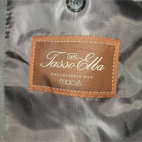 Mens Tasso Elba Wool Blazer Size R46 Gray - Picture 3 of 8