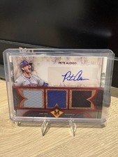 Topps Pete Alonso #SPTRA-PA 2025 Museum Collection Triple Relic /15