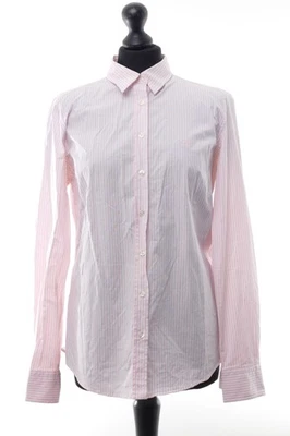 GANT Damen Bluse Hemdbluse 42 rosa gestreift Langarm Baumwolle - Bild 1 von 4