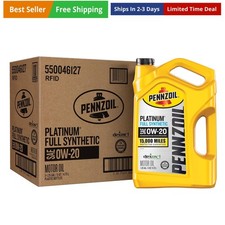 Platinum Full Synthetic 0W-20 Motor Oil 5-Quart, Case of 3 33.67 per gallon