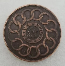 1787 Fugio Cent - Colonial Copper Coin As shown in the figure