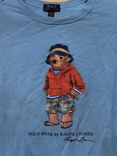 POLO Ralph Lauren Polo BEAR Logo Blue Fleece Sweatshirt - Youth / XL 18-20 