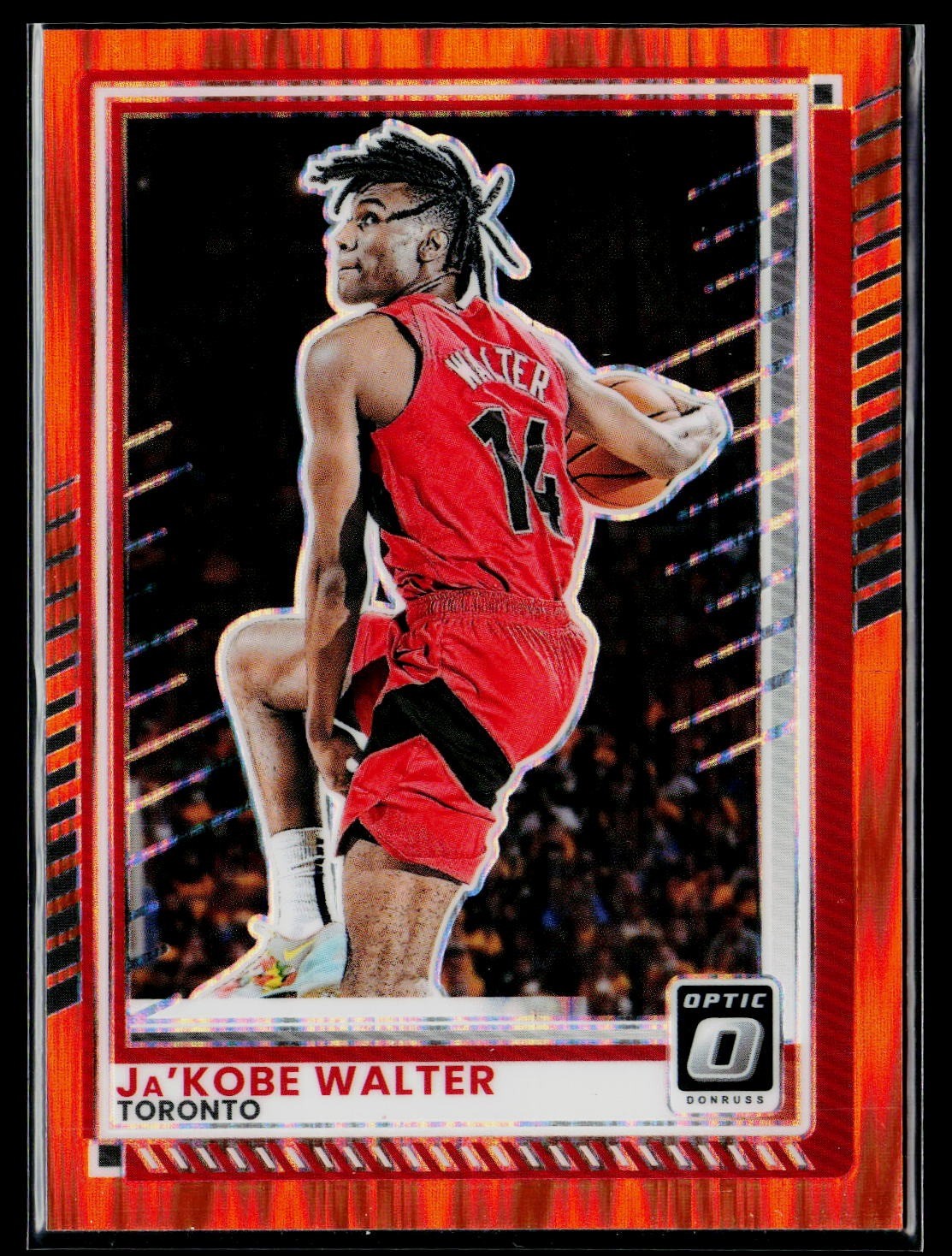 2025-26 Donruss #115 Ja'Kobe Walter Optic Orange Shock #/199