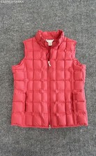 Pendleton Originals Women's Red Quilted Down Puffer Vest Full Zip Sz M