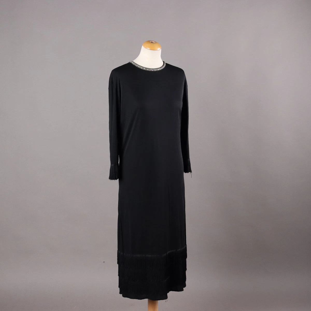 Abito estivo da donna con scollo a V tinta unita, taglia grande, ampio