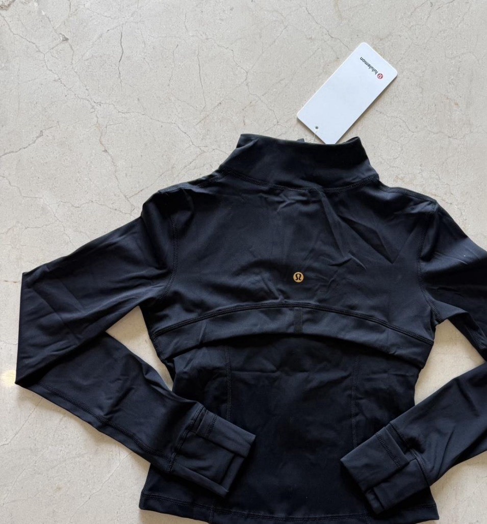 Lululemon Define Cropped Jacket Nulu Black Size 4 Full Zip Zipped