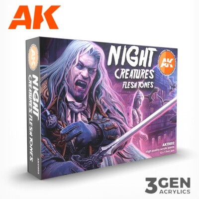 AK Interactive: Night Creatures Flesh Tone - Paint Set  - AK11602