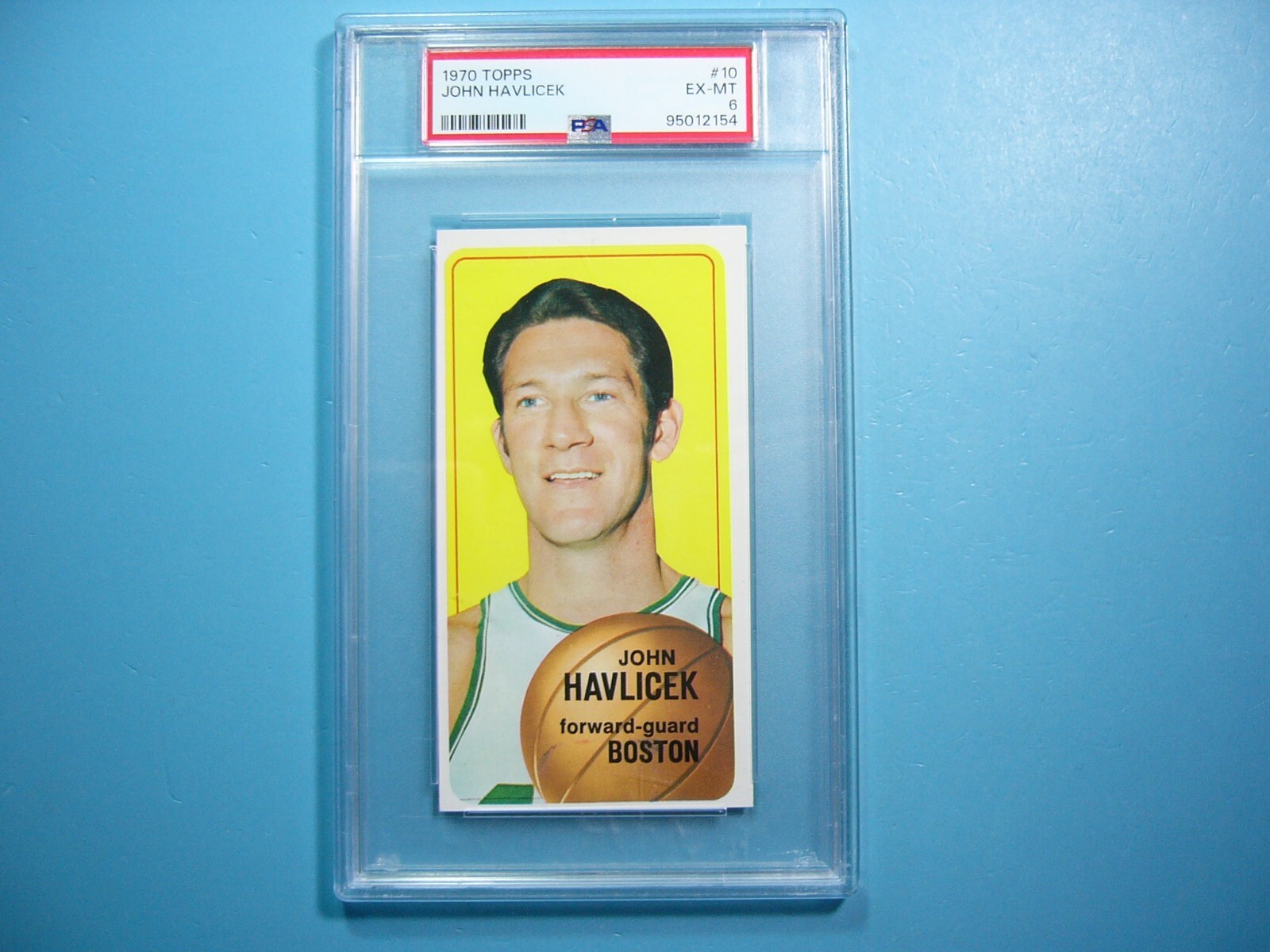 1970/71 TOPPS NBA BASKETBALL CARD #10 JOHN HAVLICEK SP PSA 6 EX/NM SHARP!! GL