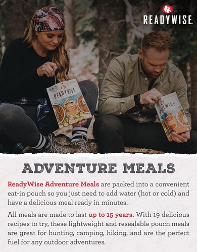 READYWISE - Adventure Meal Freeze Dried Camping Food, Backpacking & Hiking MRE - Picture 52 of 108
