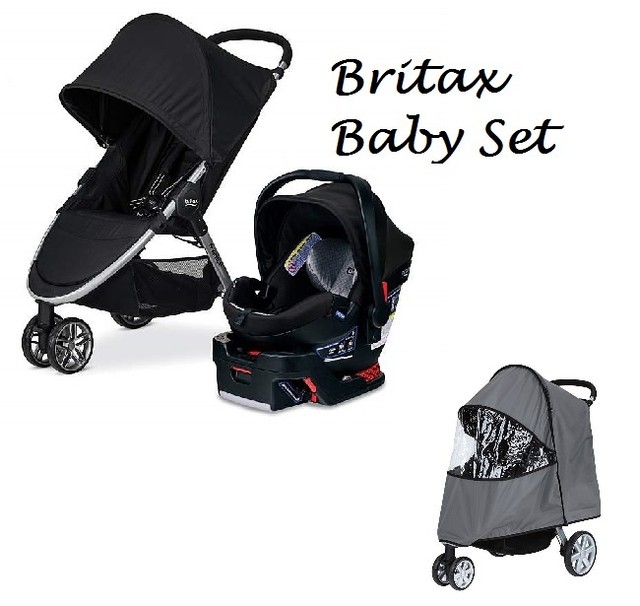 britax double stroller rain cover