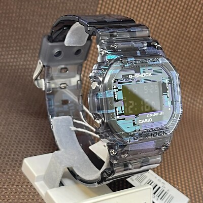Casio G-SHOCK DW-5600NN-1 Digital Glitch Skeleton Polarized Blue