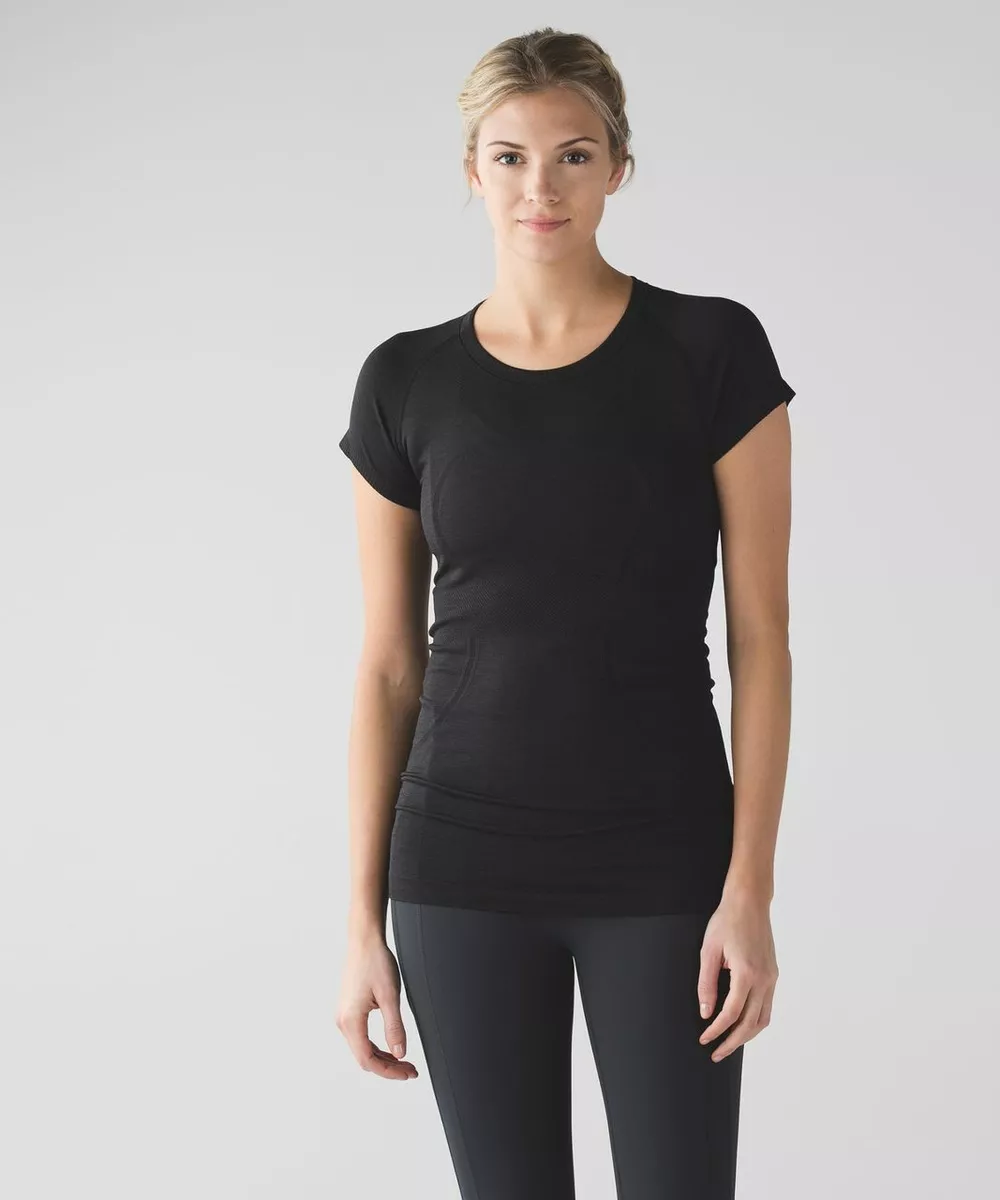 Lululemon Swiftly Tech Short Sleeve Crew~size：4,6~ Black / Black