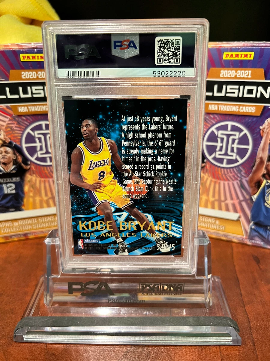 1996-97 Skybox E-X2000 Star Date 2000 #3 Kobe Bryant Rookie PSA 9 