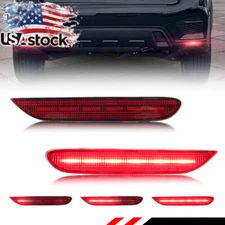 Red Lens Full LED Rear Bumper Reflectors For 2020-up Mitsubishi Outlander Sport