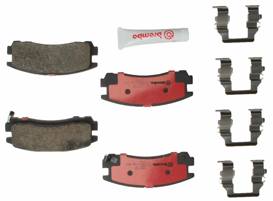 Juego de pastillas de freno traseras brembo para Chrysler Dodge Eagle Mitsubishi Plymouth NECESITA ViN# Foto 2 de 3