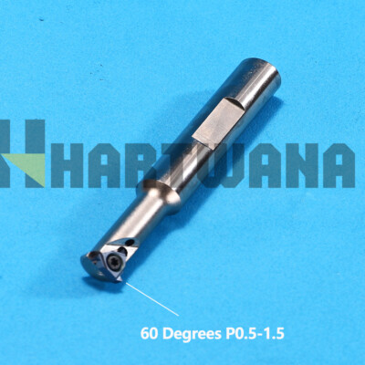 Indexable THREAD MILL Holder 10mm Thread Mill Cutting Inserts 60° 0.5-1.5