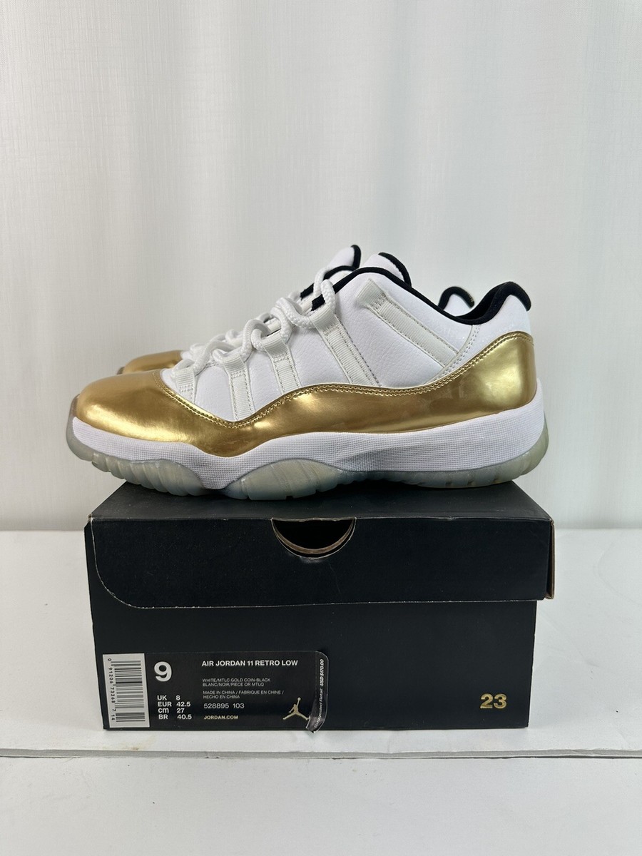 Nike Air Jordan XI 11 Retro Low Closing Ceremony White Gold