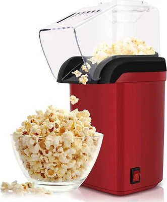 KORCCI Hot Air Popcorn Maker Machine Electric 1200W No oil needed Healthy Delicious