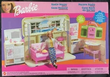 Barbie Radio House 2000 Mattel Canada 48152 Sealed Box Working FM Radio Rocks