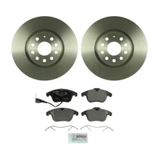 Bosch Disc Brake Pad and Rotor Kit Front 312mm Semi-Metallic For Volkswagen