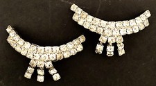 VINTAGE / ANTIQUE - RHINESTONE SHOE CLIPS