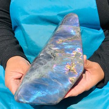 1930g Natural Colour Light Flash Labradorite Crystal Mineral Specimen Healing