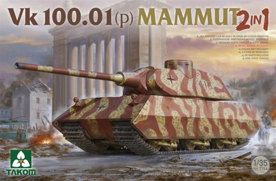Takom 2156 1/35 Vk 100.01 (P) Mamut 2 in 1 (Plastic model)