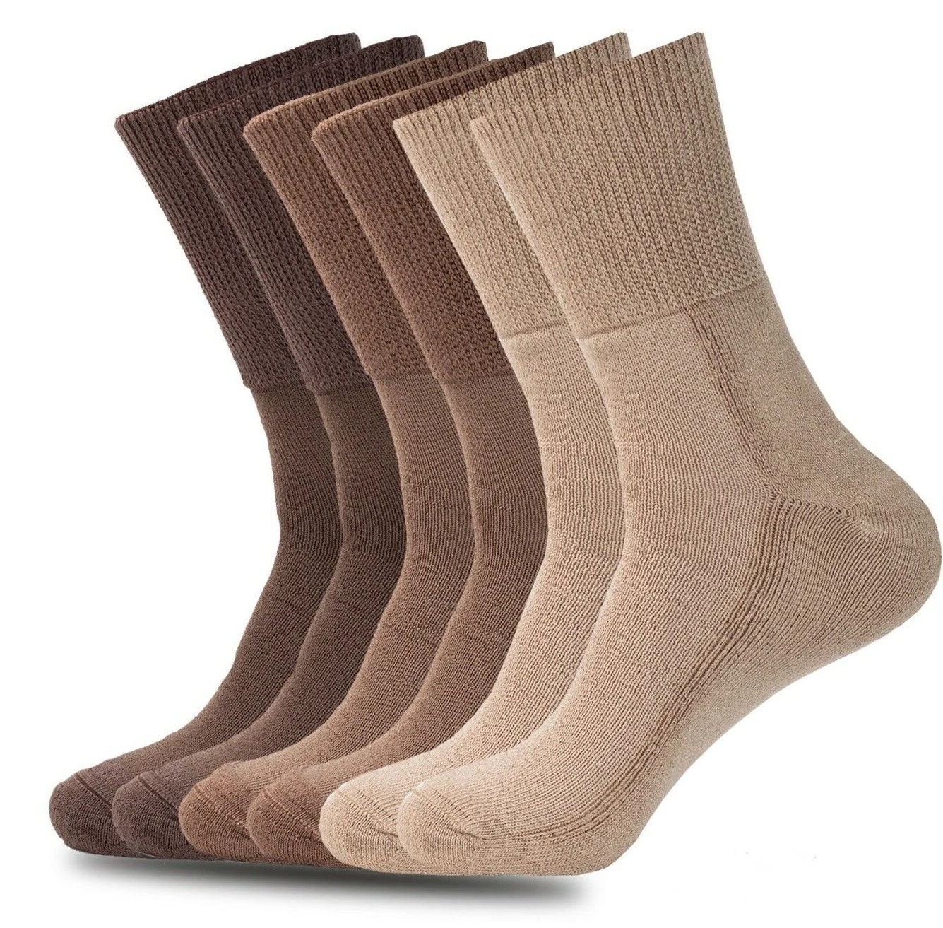 6 Pairs Diabetic Crew Socks Non-Binding Neuropathy Organic Cotton Bamboo Blend
Opens in a new window