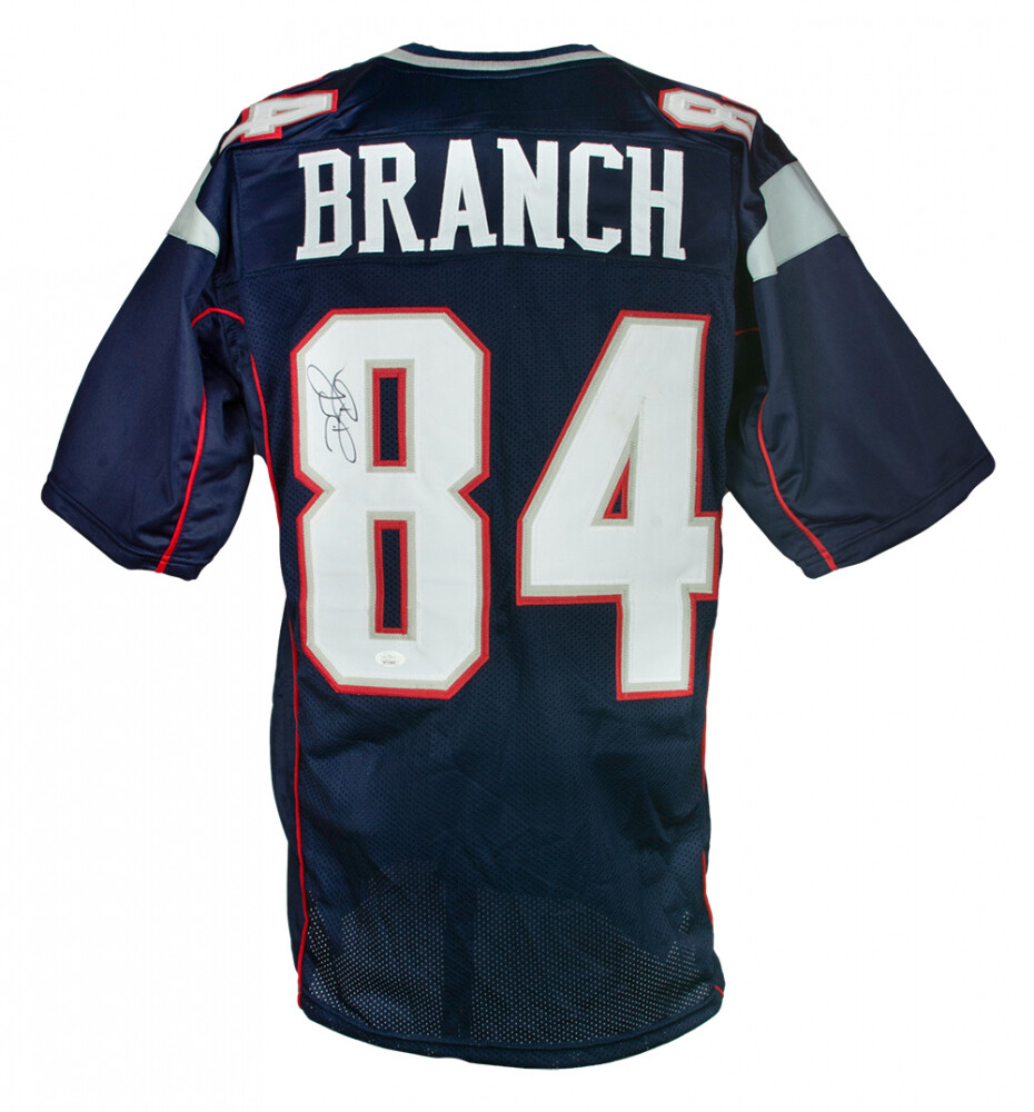 Deion Branch Autographed Signed New England Patriots Jersey (JSA COA) #84 his 2010-2012 No. 