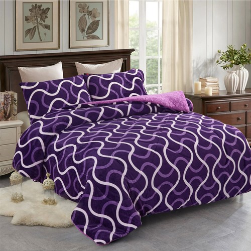 Sumptuously Sherpa Blankets Plush Faux Fur Borrego/Microfiber Reversible Blanket - Picture 35 of 85