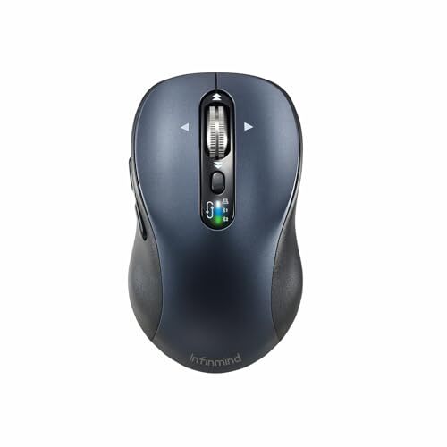 Wireless Bluetooth Mouse with 4-Way Scrolling, Rechargeable, 4-Level 3200 DPI