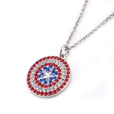 Marvel Captain America Shield Logo Necklace