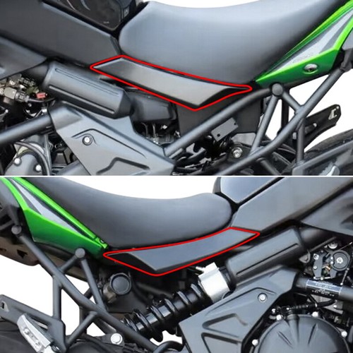 Carbon Side Seat Saddle Fairing Cover Panel For KAWASAKI Versys 650 KLE 2022-24 - Picture 12 of 12