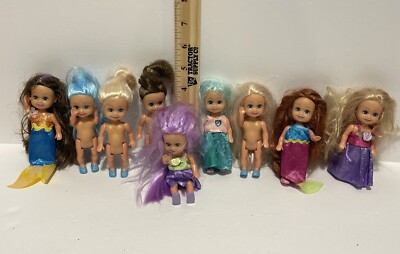 ZURU Funville Sparkle Girlz Little Friends Mini Dolls 4'' Lot of 9 in VGC