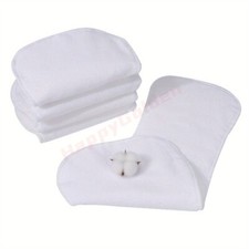 Pañales reutilizables de bambú carbón para adultos lavables transpirables insertos de pañales de tela