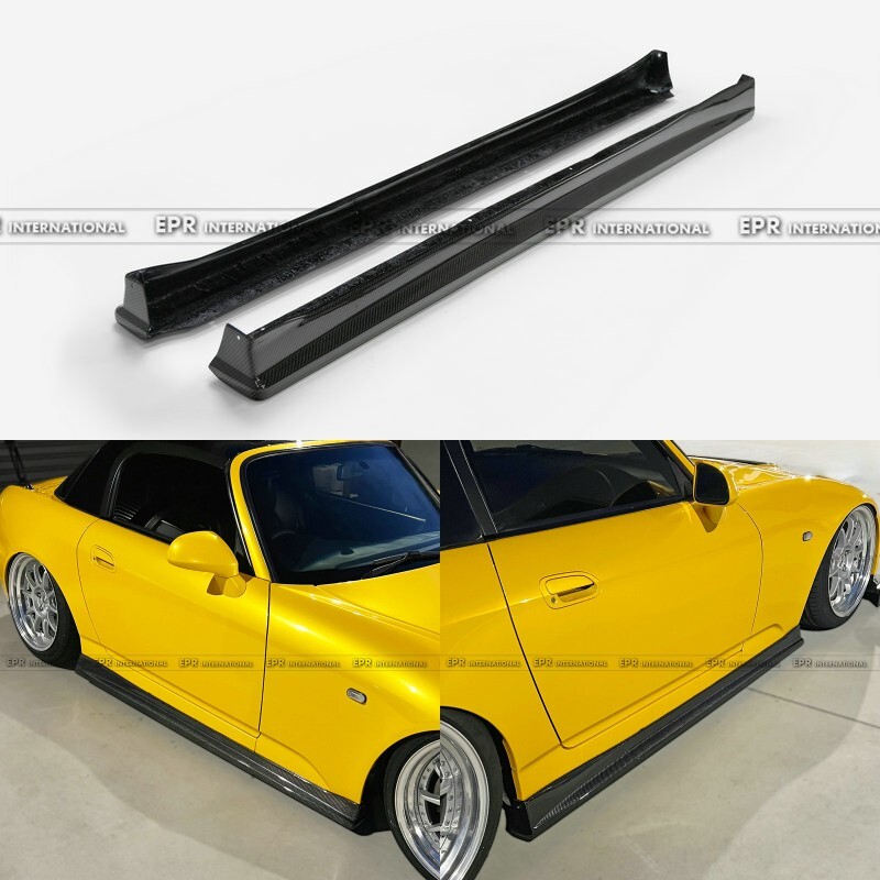For Honda S2000 AP1 AP2 2pcs Carbon Fiber VTX-Type Side Skirt