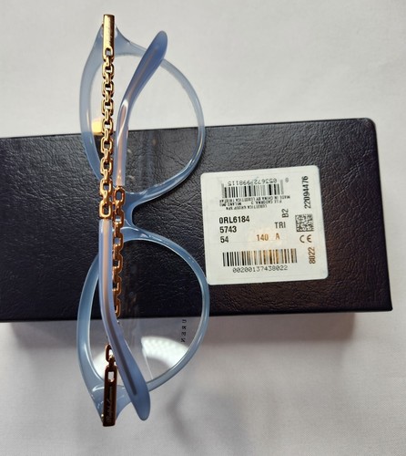 RALPH LAUREN RL 6184 5743 SKY BLUE GOLD OPTICAL FRAME EYESIZE 54-17-140 - Picture 8 of 9