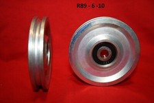 89mm “R” Groove steel pulley wheel for rope or wire with bearing gym pulley