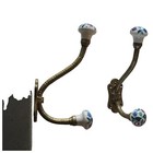 Brass Green Antique Hooks, Brackets & Curtain Rods