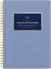 Simplified by Emily Ley for AT-A-GLANCE 2025 Weekly Monthly Planner French Blue