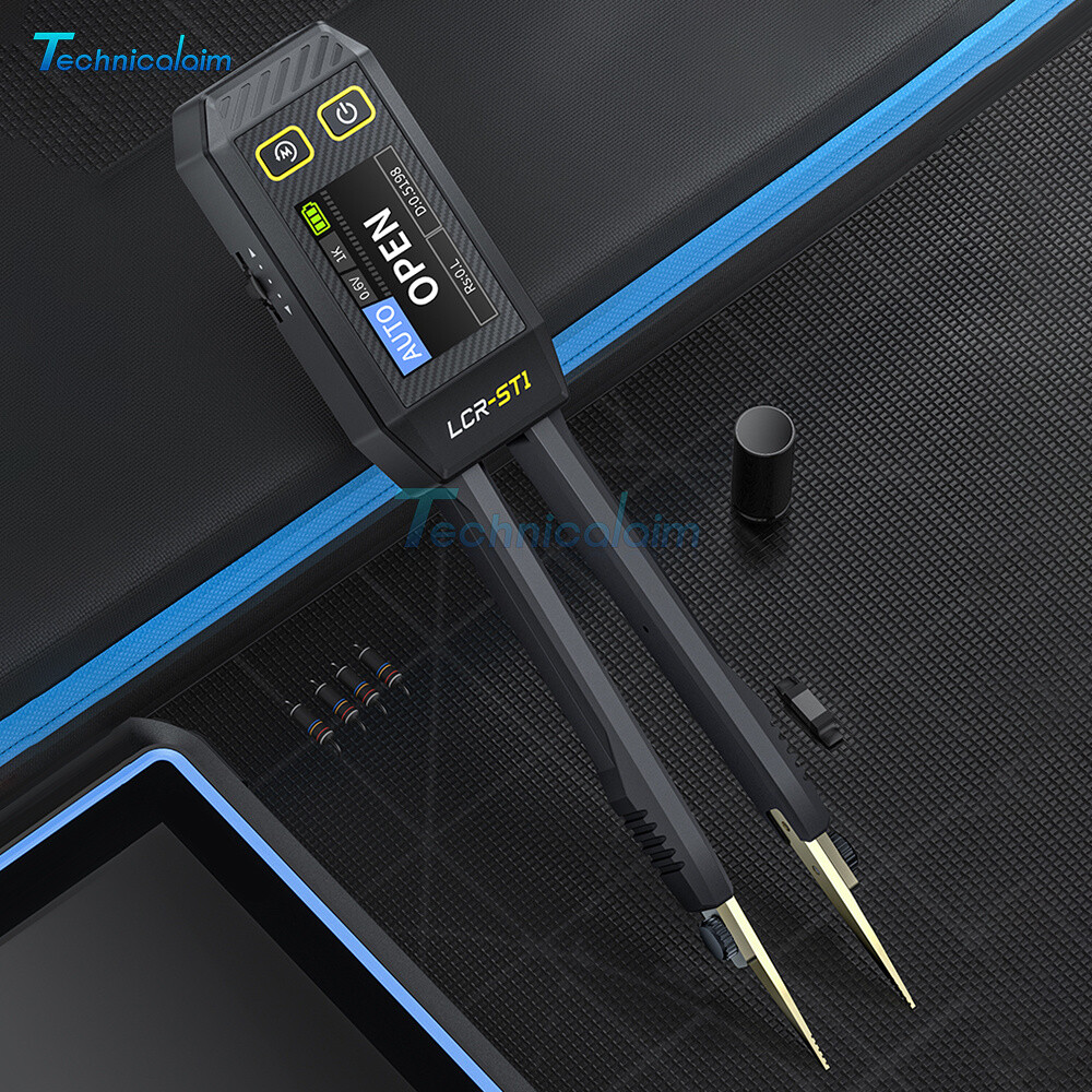 Tester LCR Digitale Con Pinzette - Misuratore Di Induttanza, Capacità E Resistenza, Display A Colori - Foto 4