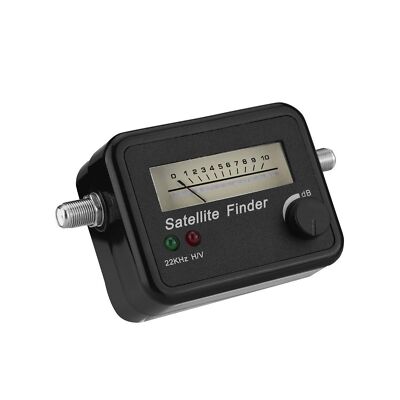 Qiilu Satellite Finder Campers Digital Satellite White On Black Abs Mental 95...