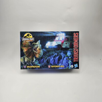 Hasbro Transformers x Jurassic Park Dilophocon & Autobot JP-12